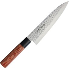 Кухонный японский нож Kanetsune Gyutou Knife 180mm, Кованая нержавеющая сталь DSR-1K6 HC