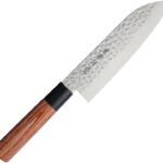 Кухонный японский нож Kanetsune Santoku 165mm, Кованая нержавеющая сталь DSR-1K6 HC