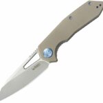 Складной нож Kubey Vagrant песочный, сталь M390