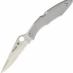 Складной нож Spyderco Police полу-серрейторный