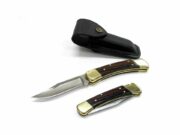 Складной нож Buck 110 Folding Hunter, сталь 420HC, чехол кожа — изображение 3